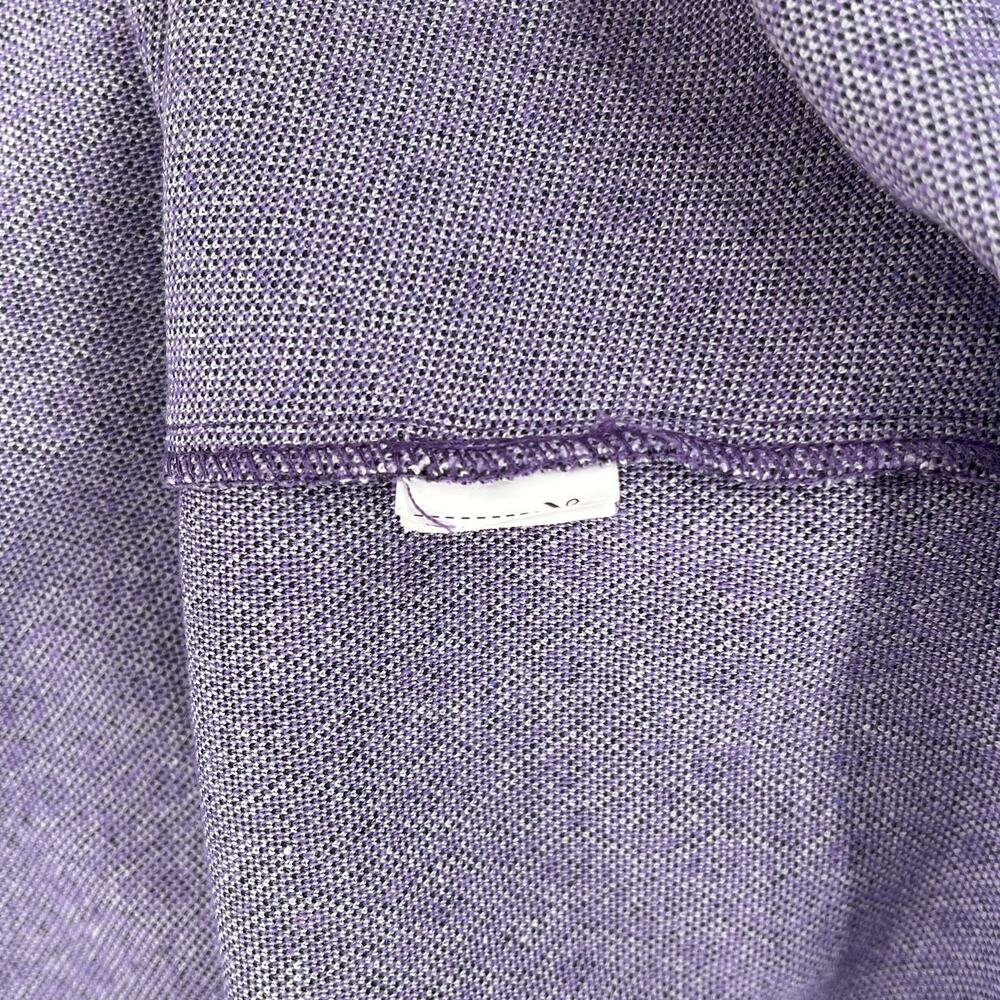 ZARA Jacquard Long Sleeve Cut Out Open Back Mini Dress Womens Small Purple Heart - Picture 13 of 16